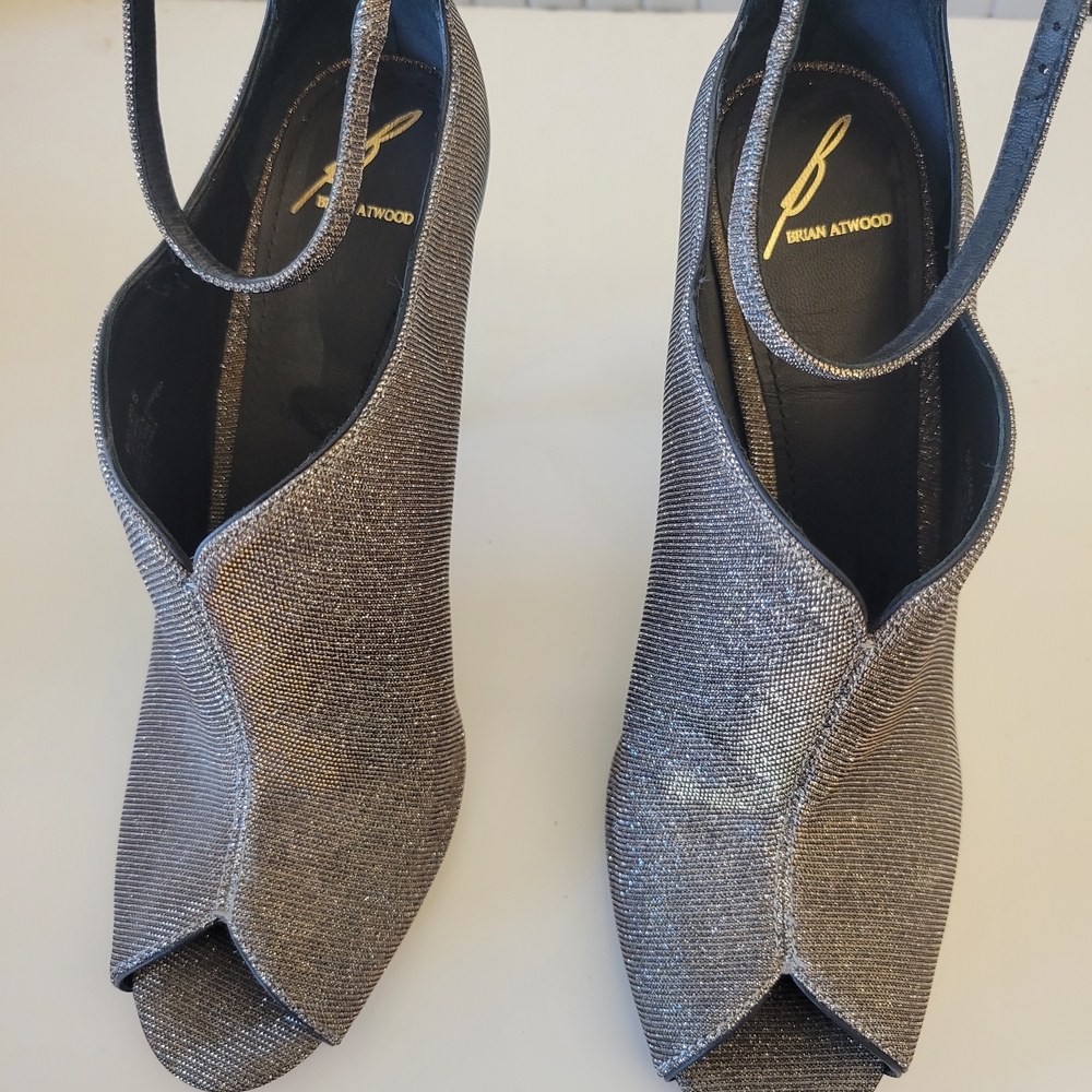Brian Atwood Silver Women's Shoes